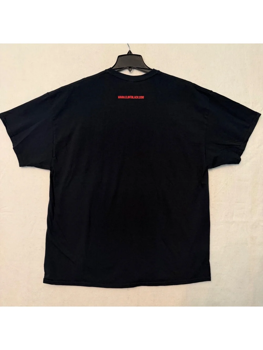 Clint Black T-Shirt Gildan 2XL Black Tee Concert Tour Short Sleeve Cotton
